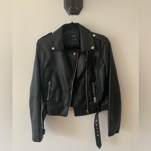 Black Faux Leather Jacket